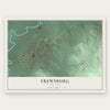 Frewsburg, New York map print, the full design