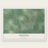 Prentiss, Mississippi map print, the full design
