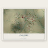 Oglesby, Texas map print, the full design