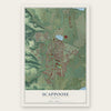 Scappoose, Oregon map print, the full design