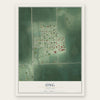 Ong, Nebraska map print, the full design