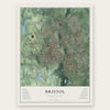 Bristol, Connecticut map print, the full design