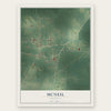 McNeil, Arkansas map print, the full design