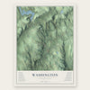 Washington, Connecticut map print, the full design