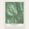 Villenova, New York map print, the full design