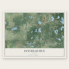 Interlachen, Florida map print, the full design