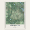 New Franklin, Ohio map print, the full design
