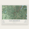 East Greenwich, Rhode Island map print, the full design