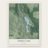 Niskey Lake, Georgia map print, the full design