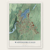 Wappingers Falls, New York map print, the full design