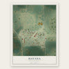 Havana, North Dakota map print, the full design