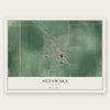 Netawaka, Kansas map print, the full design