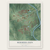 Bermuda Run, North Carolina map print, the full design