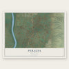 Peralta, New Mexico map print, the full design