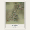 Metolius, Oregon map print, the full design
