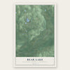 Bear Lake, Kalkaska County, Michigan map print, the full design