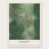 Bartlett, Nebraska map print, the full design