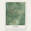 Jackson, Louisiana map print, the full design