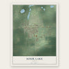 Sour Lake, Texas map print, the full design