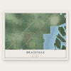 Braceville, Illinois map print, the full design