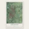 Circleville, Ohio map print, the full design