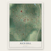 Rich Hill, Missouri map print, the full design