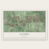 La Vista, Nebraska map print, the full design