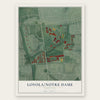 Loyola-Notre Dame, Maryland map print, the full design