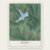 Wilson, Ohio map print, the full design