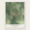 Bunceton, Missouri map print, the full design
