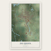 Du Quoin, Illinois map print, the full design