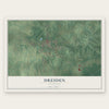 Dresden, Tennessee map print, the full design