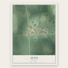 Alvo, Nebraska map print, the full design