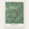 Princeton, New Jersey map print, the full design