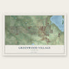 Greenwood Village, Colorado map print, the full design