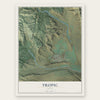 Tropic, Utah map print, the full design