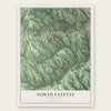 North Fayette, Pennsylvania map print, the full design