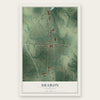 Sharon, Tennessee map print, the full design