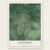 Greensboro, Alabama map print, the full design