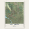 Soda Springs, Idaho map print, the full design