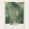 Wrightsville, Georgia map print, the full design
