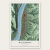 Wellsburg, West Virginia map print, the full design