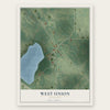 West Union, Minnesota map print, the full design