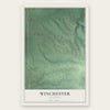 Winchester, Oklahoma map print, the full design