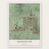 Kenneth City, Florida map print, the full design