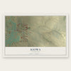 Kiowa, Colorado map print, the full design