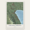 Saratoga Springs, Utah map print, the full design
