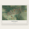 Winfield, Missouri map print, the full design