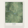 Oasis, Wisconsin map print, the full design