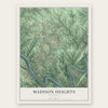 Madison Heights, Virginia map print, the full design